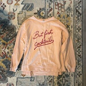 Pink Graphic Sweatshirt